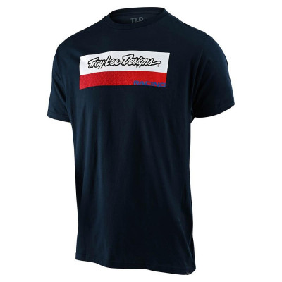 Troy Lee Camiseta Racing Block Azul 2020 Camiseta Hombre