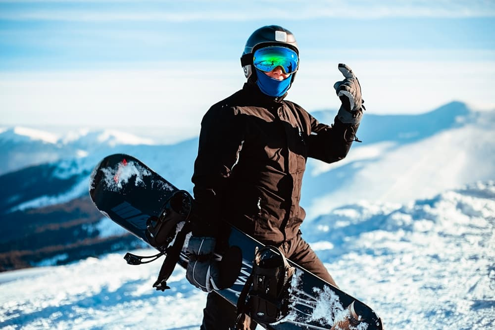 Casco de esquí y snowboard exterior: policarbonato, interior